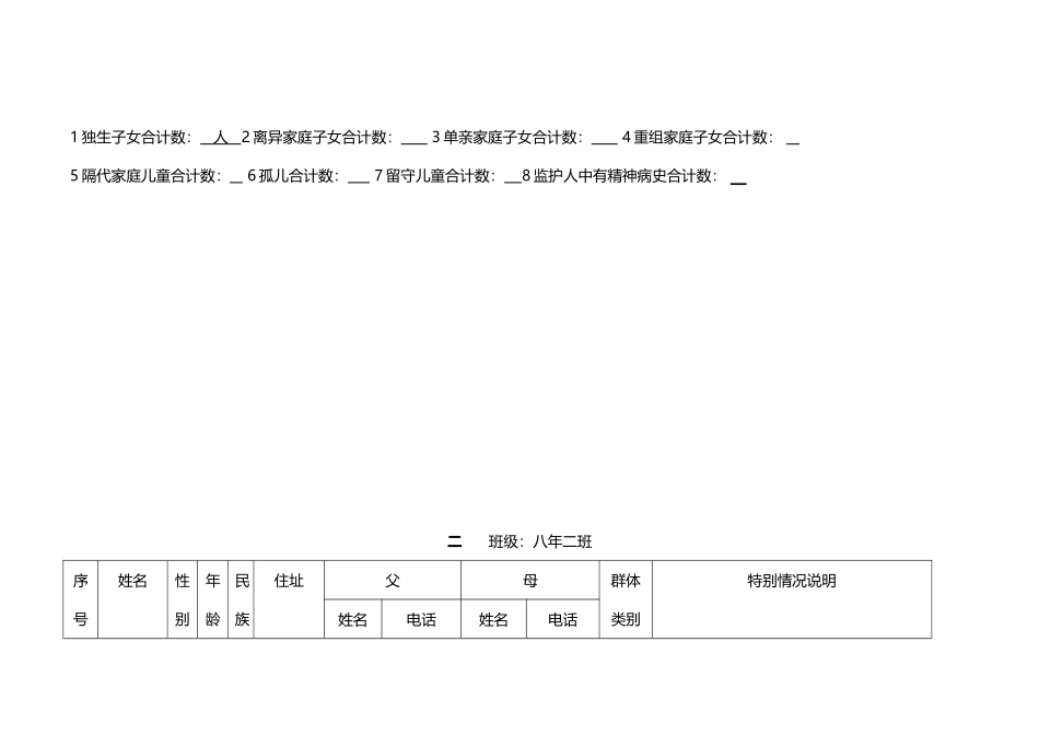 中学特殊群体学生登记表-_第3页