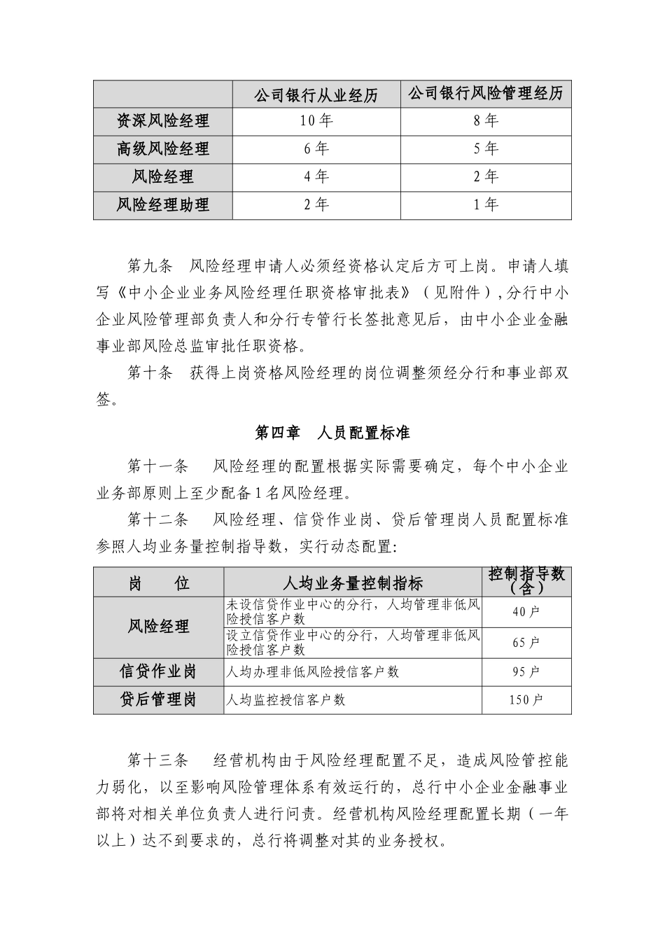 中小企业业务风险经理管理指导意见_第3页