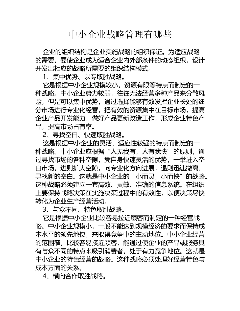 中小企业战略管理有哪些_第2页