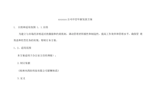 中层年薪管理方案-文档
