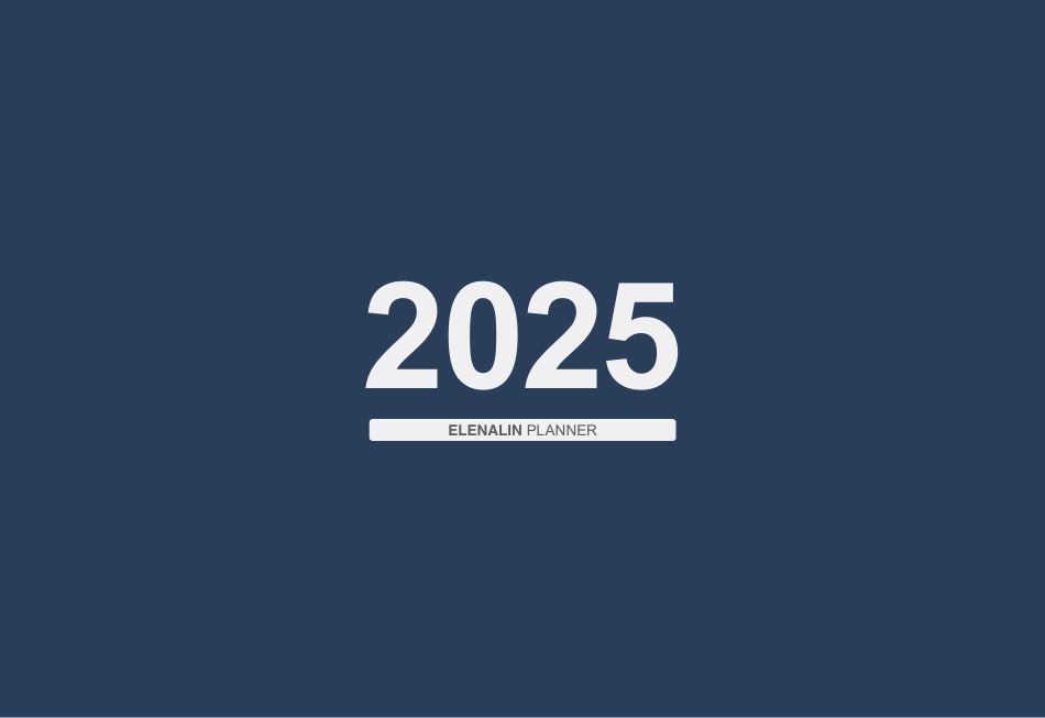 2025年 ElenaLin计划本 52周 周计划 深海蓝_第1页