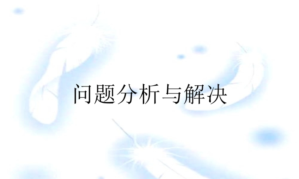 问题分析与解决课件