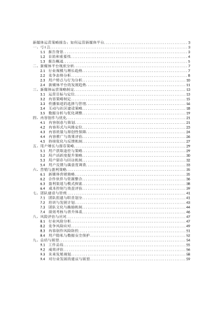 新媒体运营策略报告：如何运营新媒体平台
