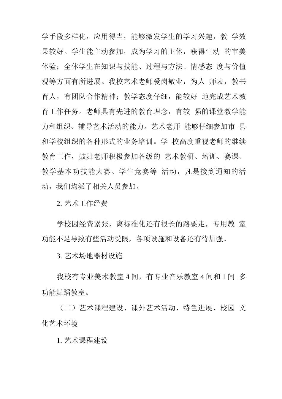 中心学校2025年艺术教育发展年度报告_第2页