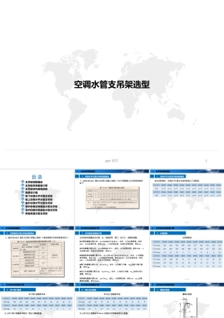 空调水管支吊架选型--课件