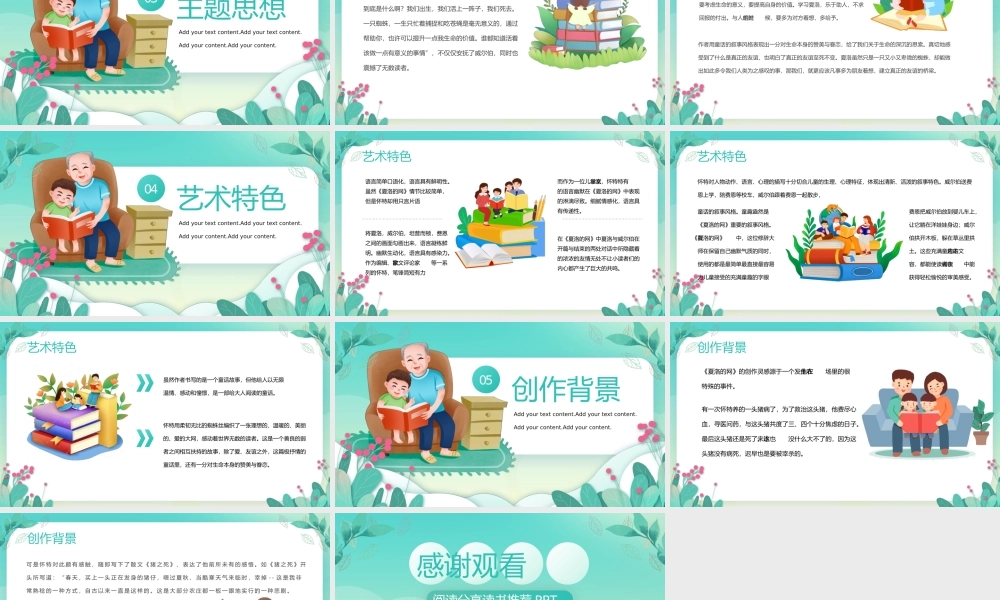 夏洛的网阅读分享读书