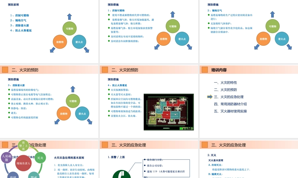 企业消防安全知识培训