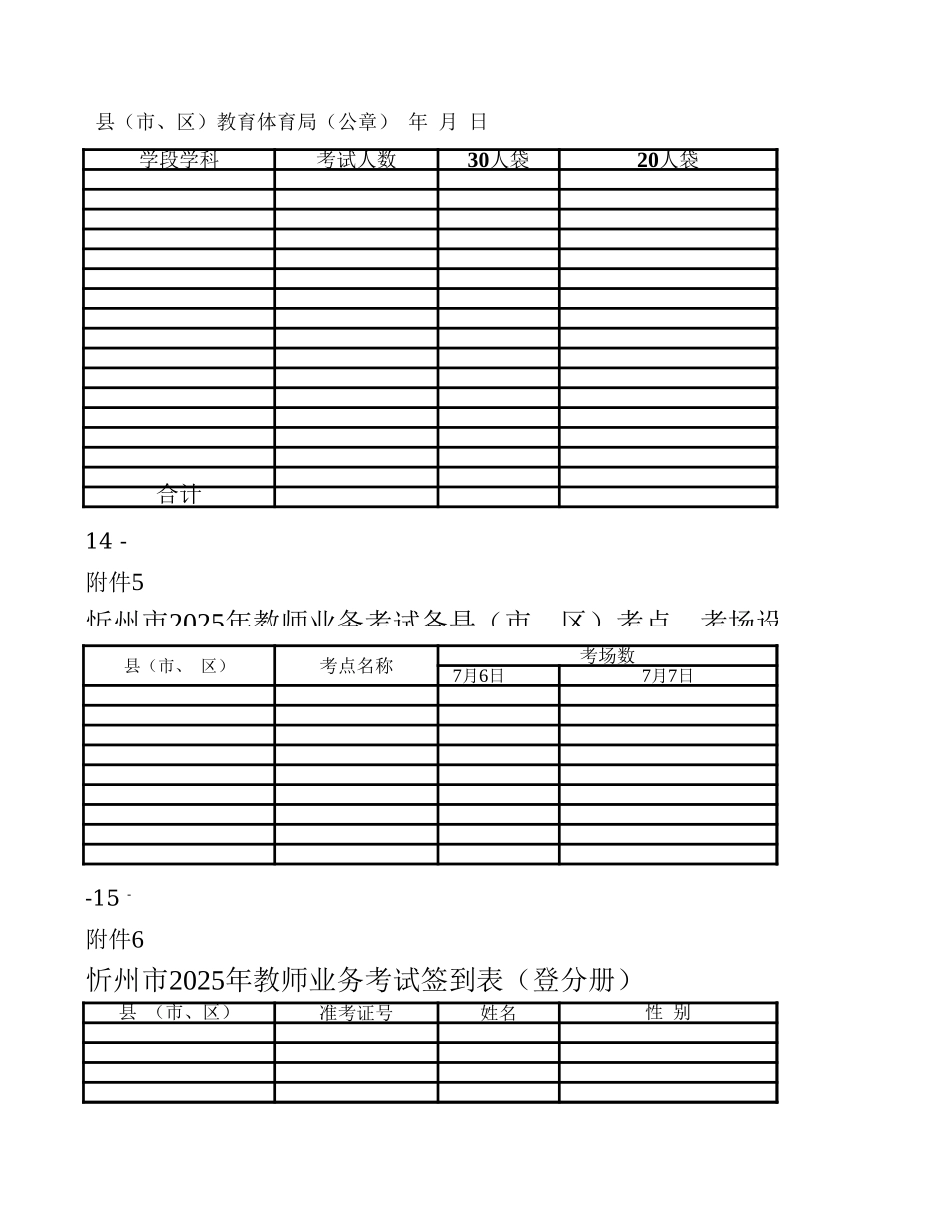 忻州市教师业务考试报名表_第2页