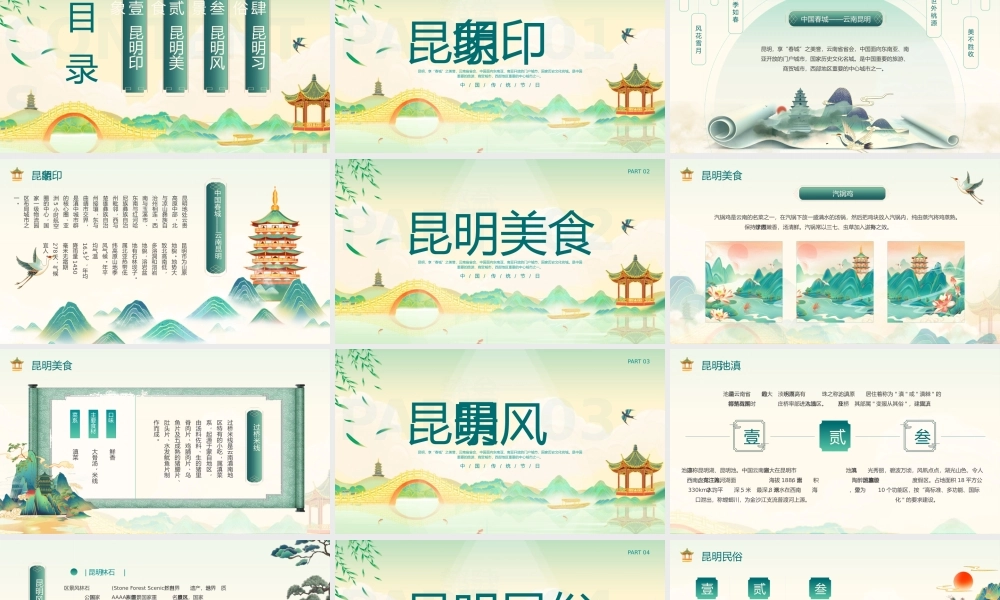 昆明云南旅游模板