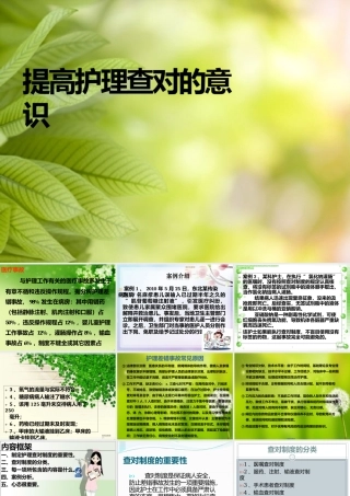 护理查对制度课件