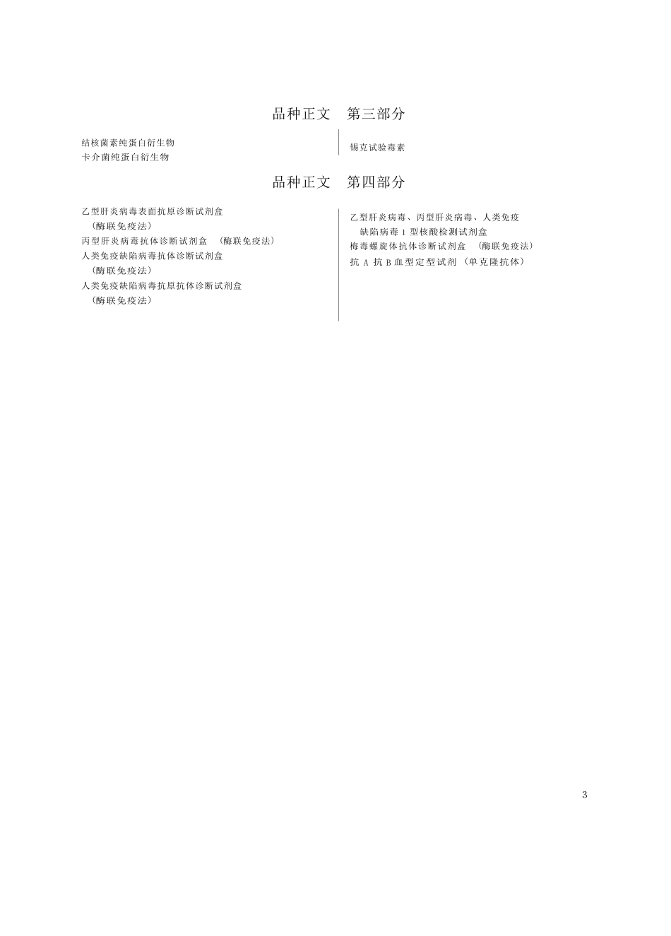 2025年版《中国药典》三部目录_第3页