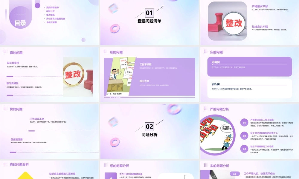 作风建设“严真细实快”查摆问题清单与整改措施