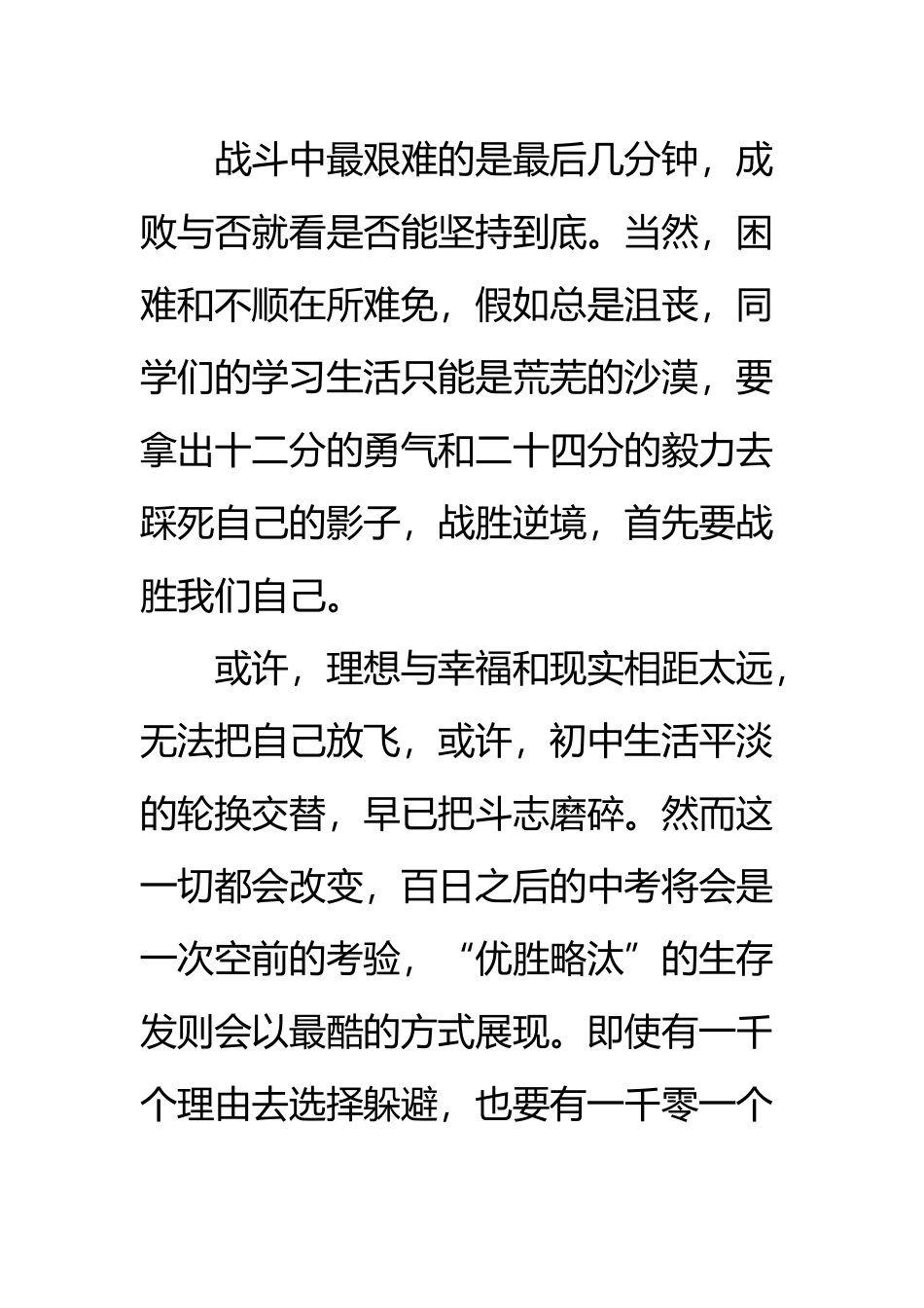 中考冲刺宣言_第3页