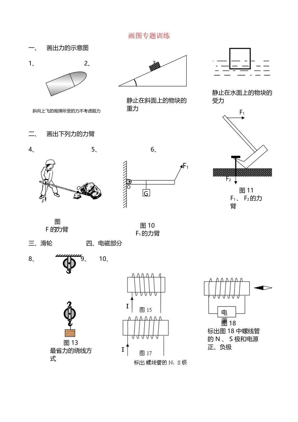 中考物理-画图专题训练_第2页