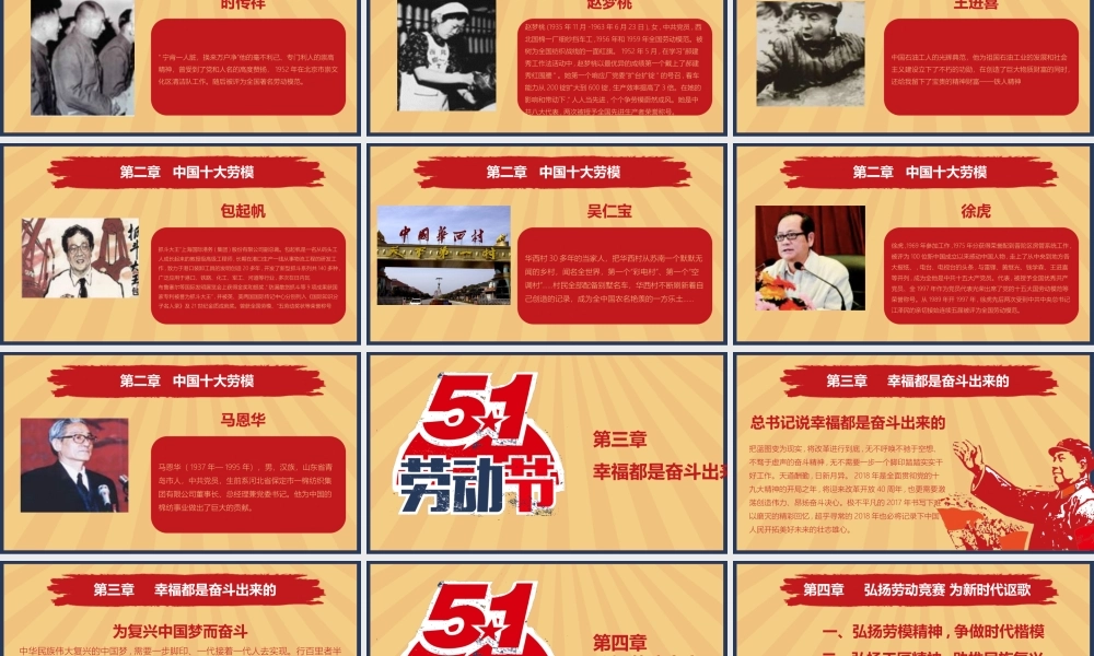5.1劳动节主题班会