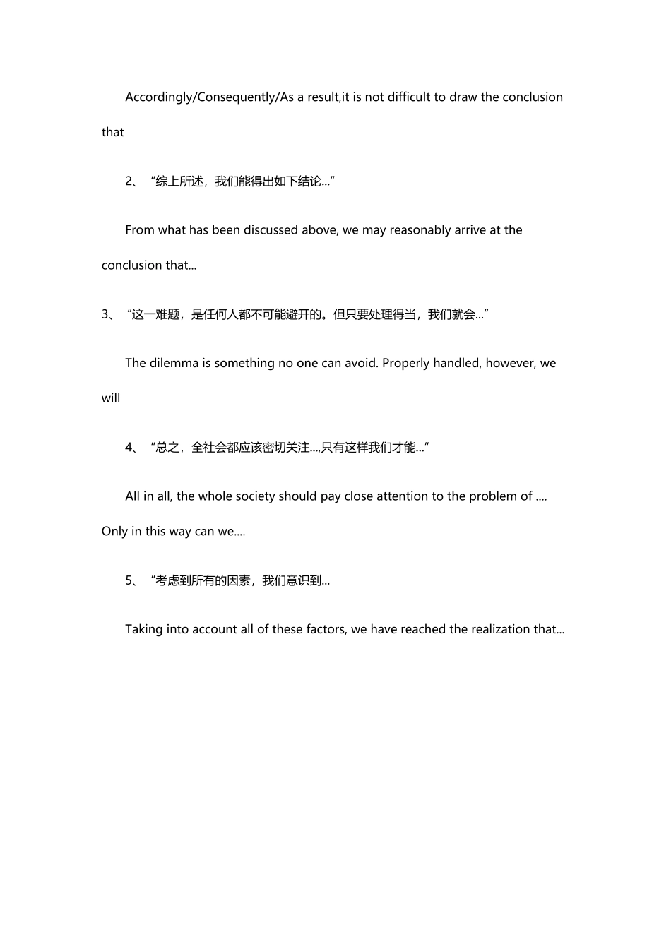 中考英语作文万能句型_第3页