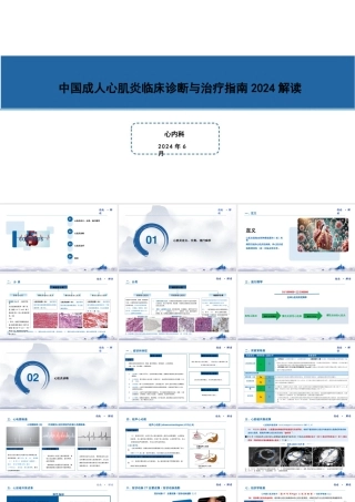 中国_心肌炎临床诊断与治疗指南2024解读
