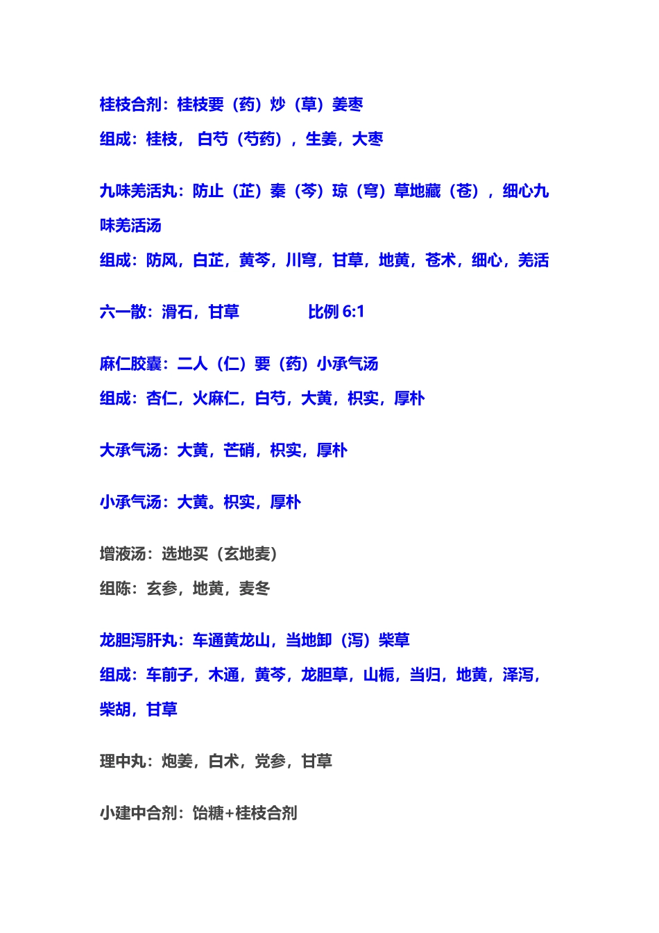 中药专业知识二常用中成药组成_第2页