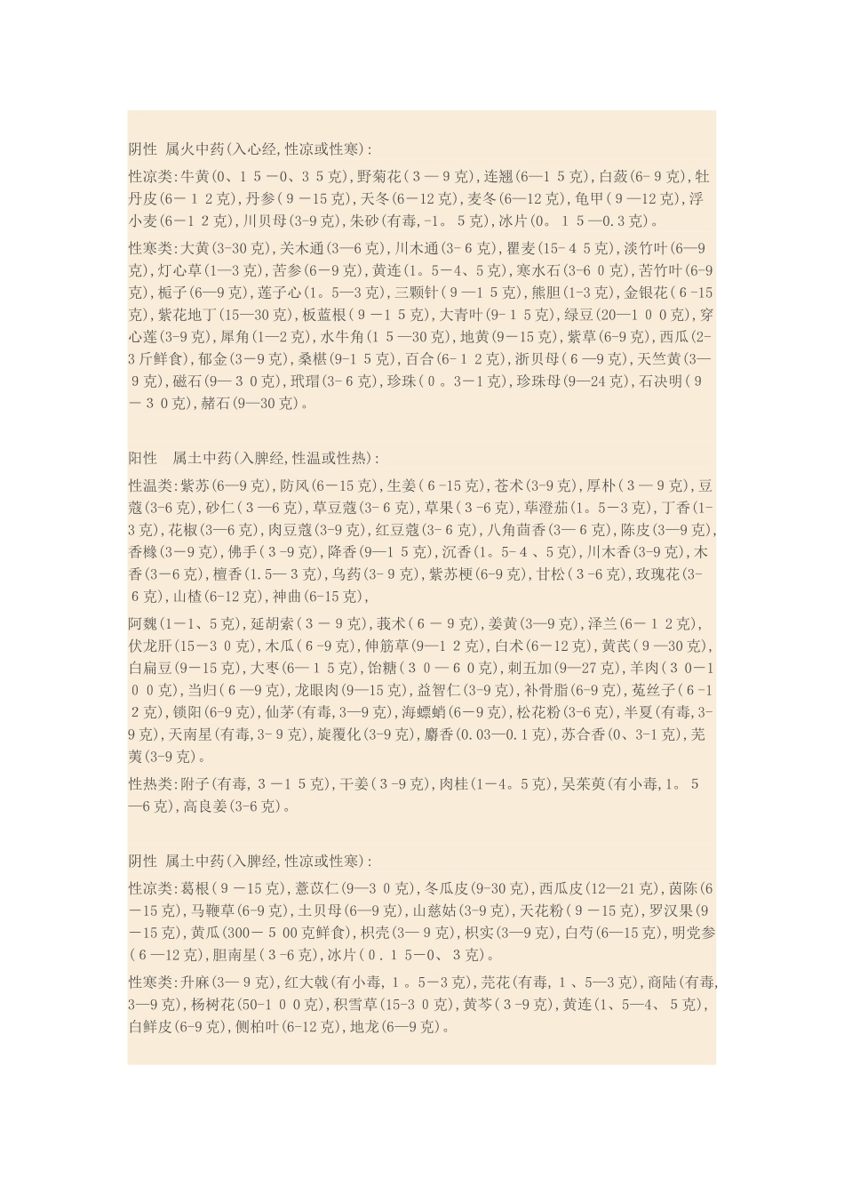 中药的阴阳五行属性分类_第2页