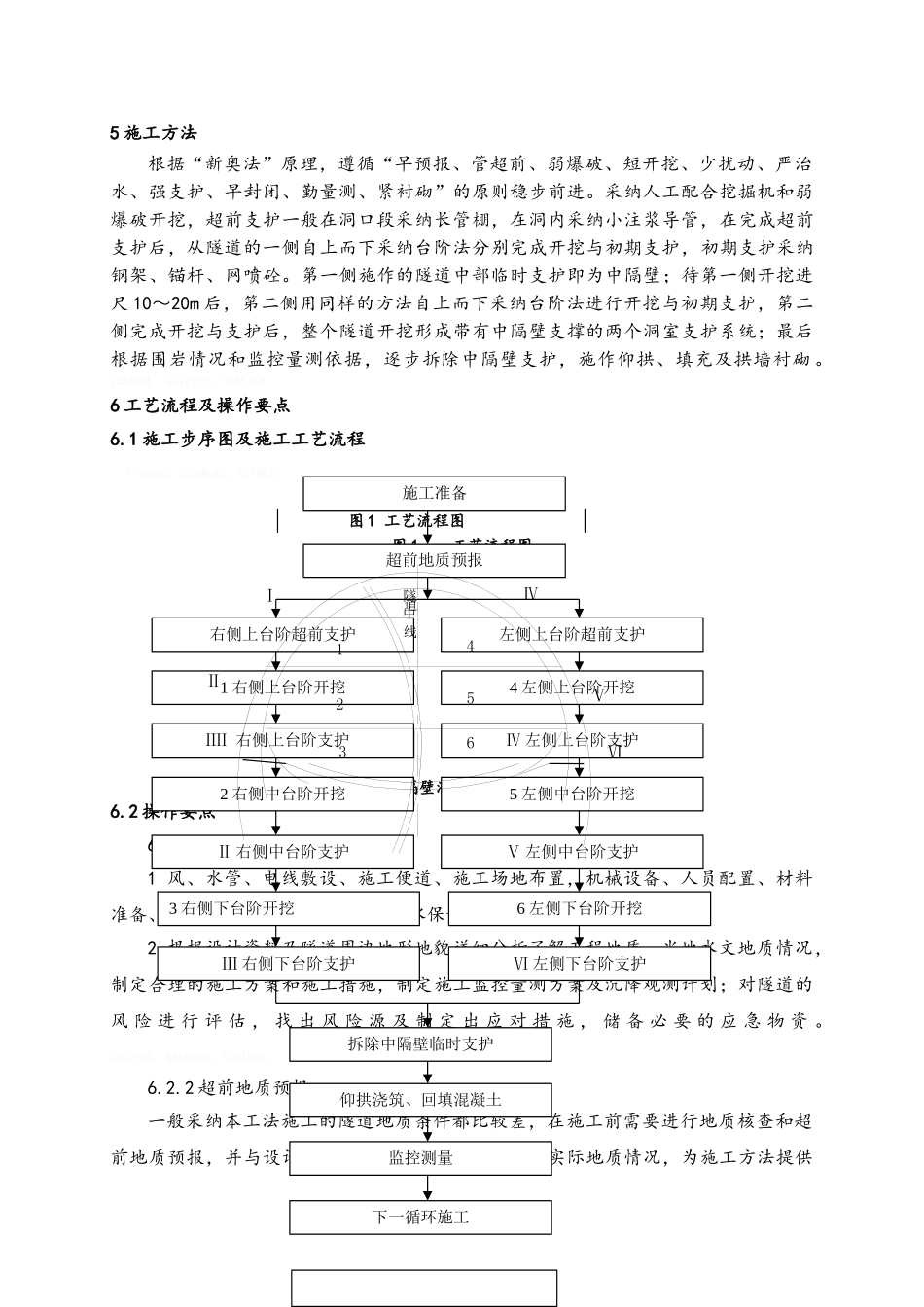 中隔壁法施工工艺工法_第2页