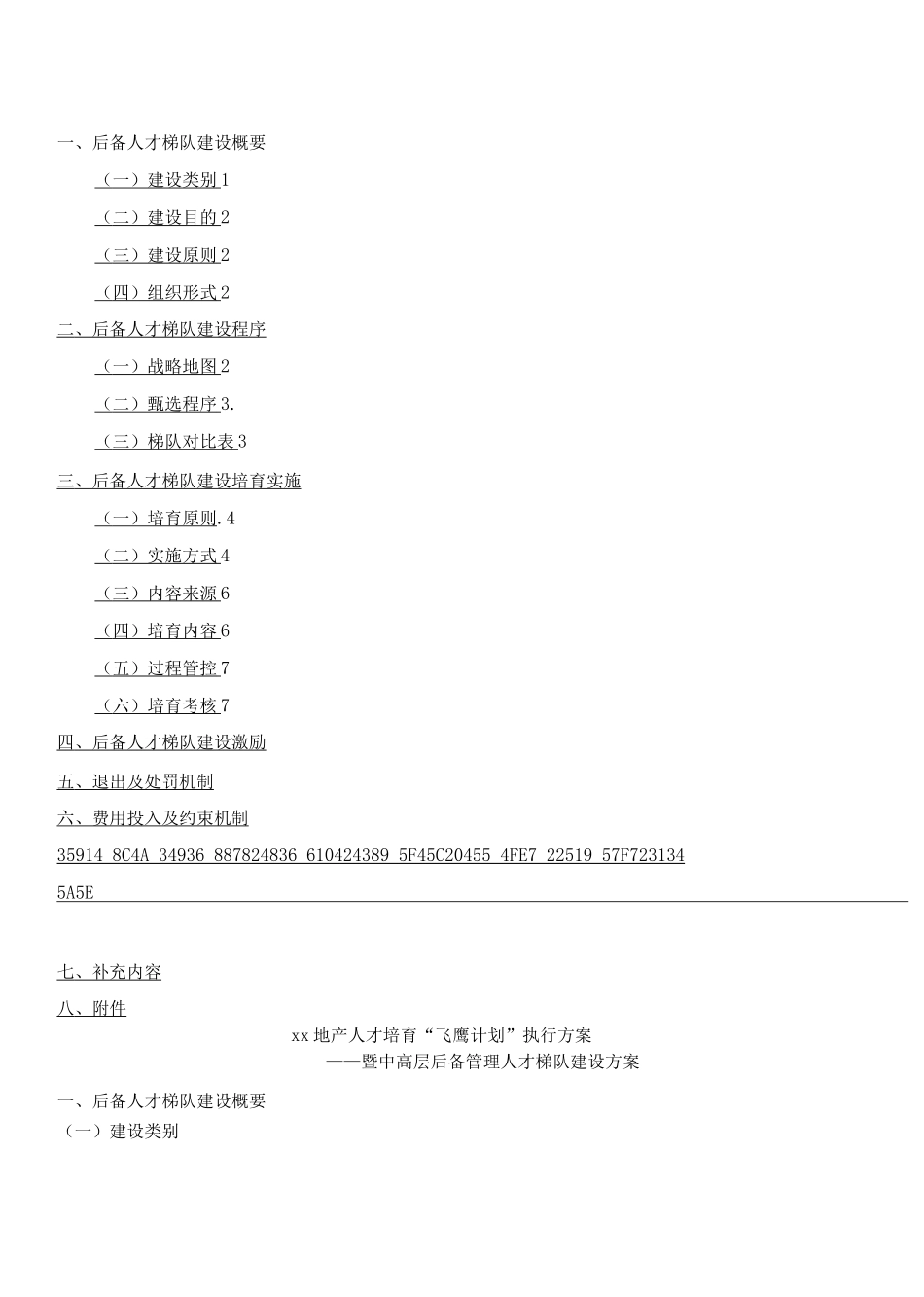 中高层后备管理人才梯队建设方案_第1页