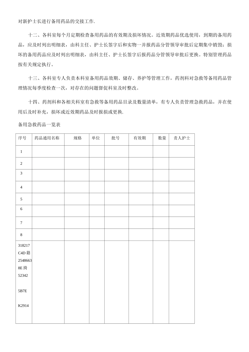临床科室备用药品管理和使用制度_第2页