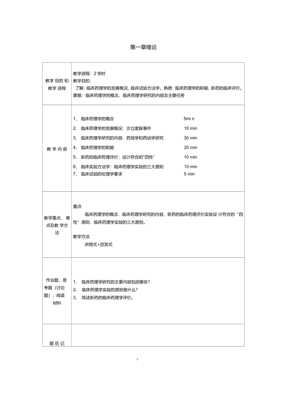 临床药理学教案_第2页