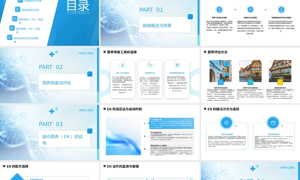 中国成人患者肠外肠内营养临床应用指南(2023版)解读课件