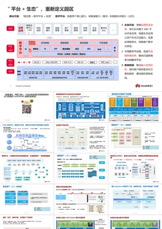 华为智慧园区数字平台技术