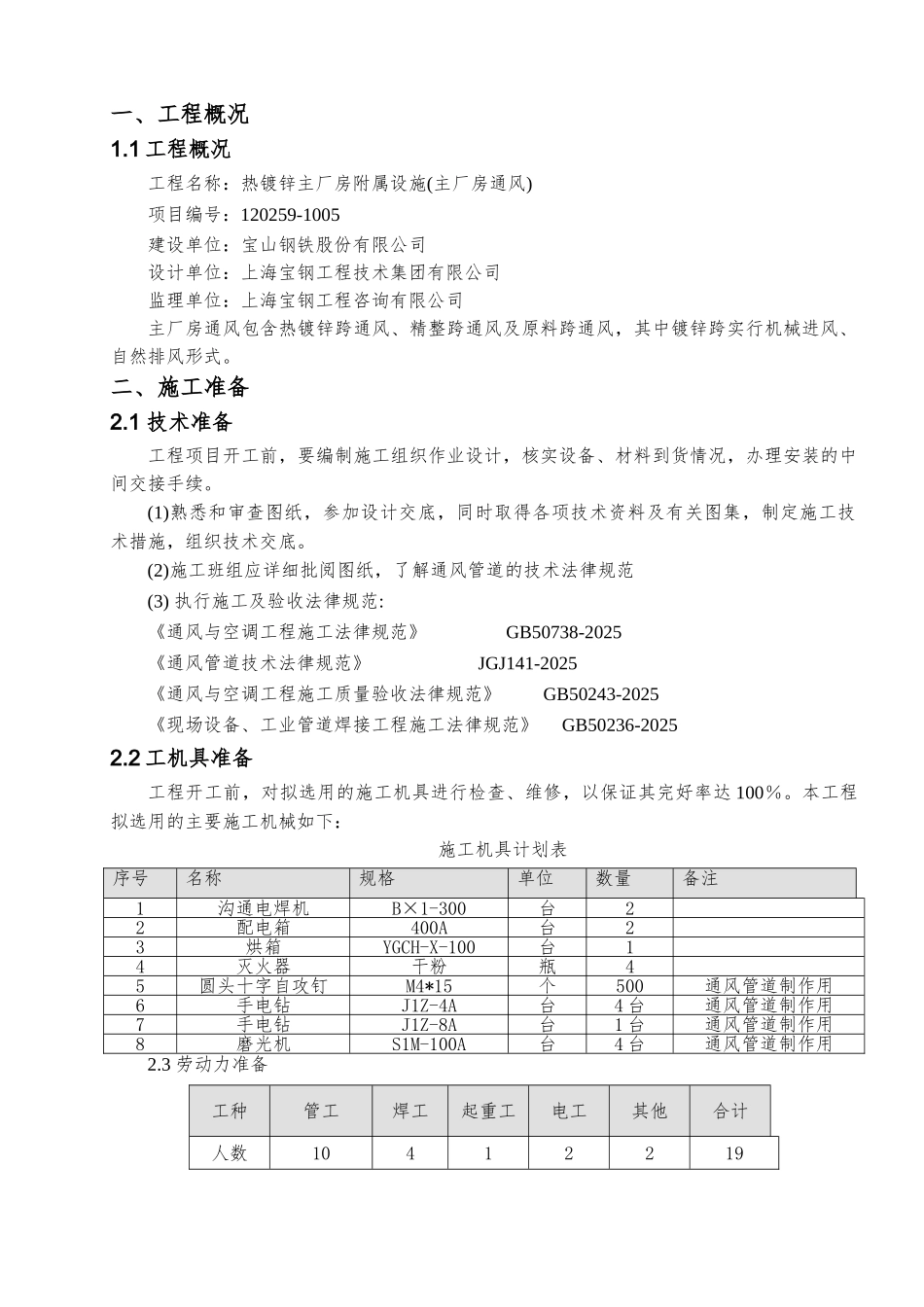 主厂房通风系统安装施工方案_第2页