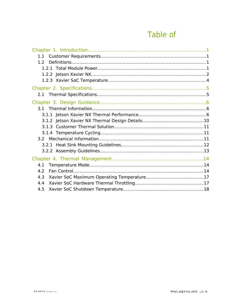 NVIDIA Jetson Xavier NX Thermal Design Guide原版完整文件_第3页