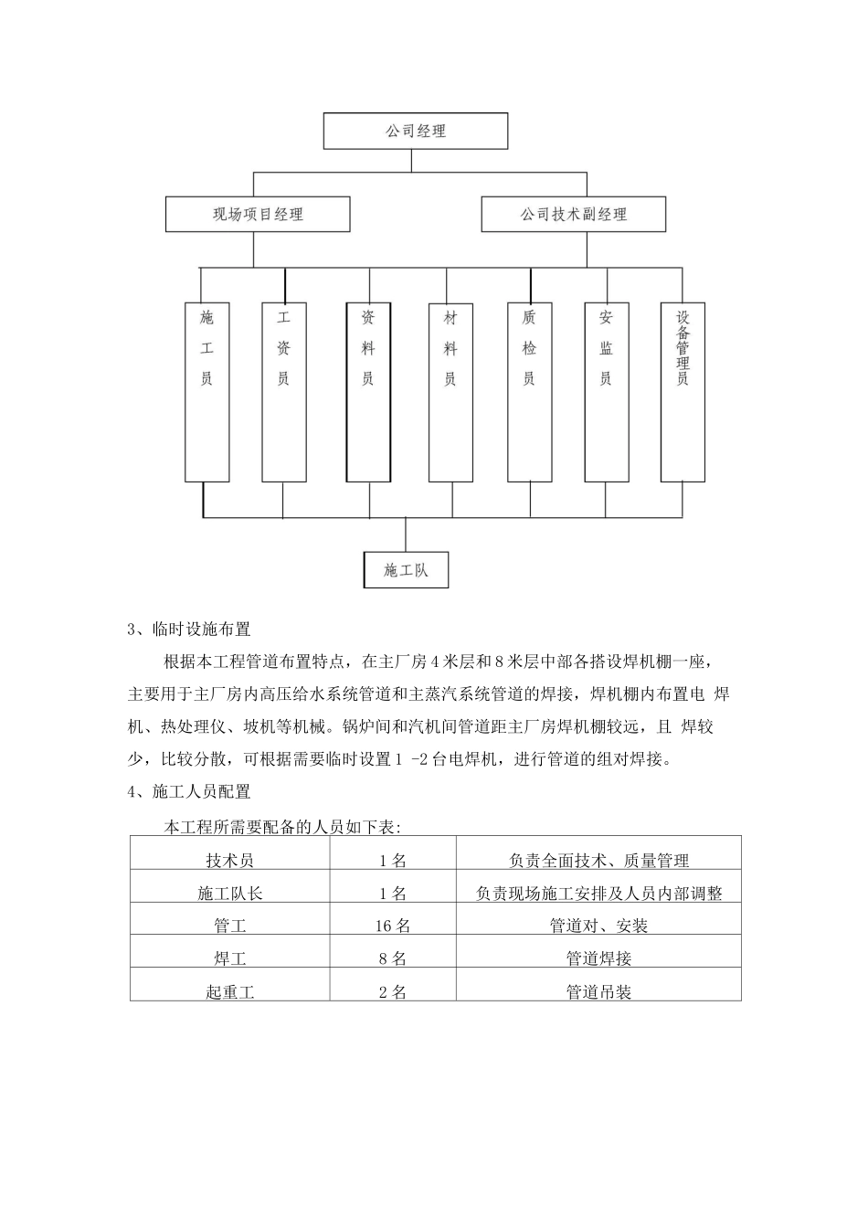 主蒸汽、主给水管道施工方案_第3页