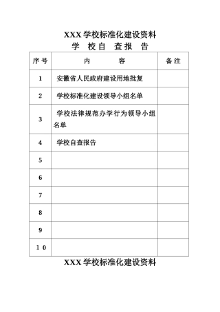 义务教育均衡发展    学校标准化建设档案盒封面