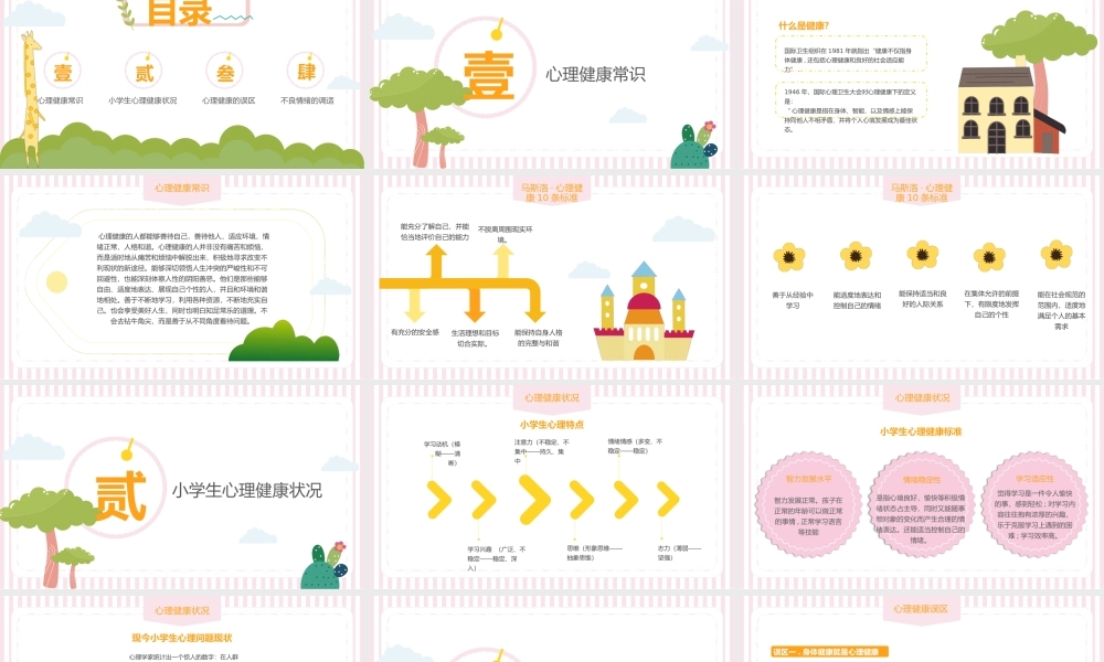 可爱卡通小学生情绪管理