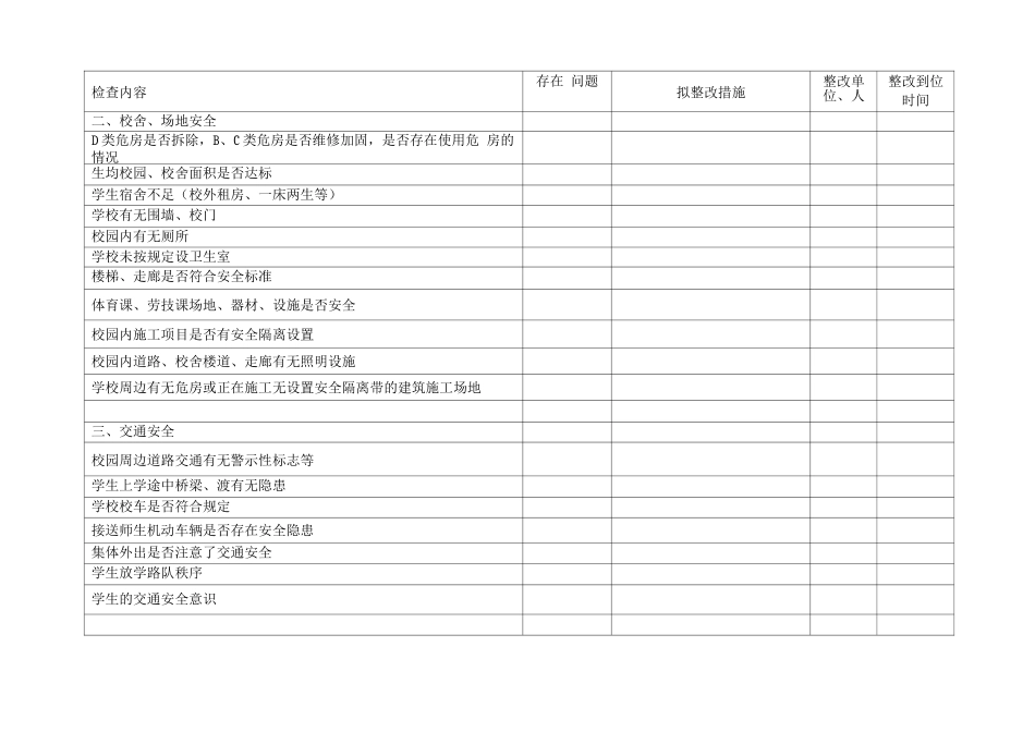 乡镇学校安全检查表_第2页