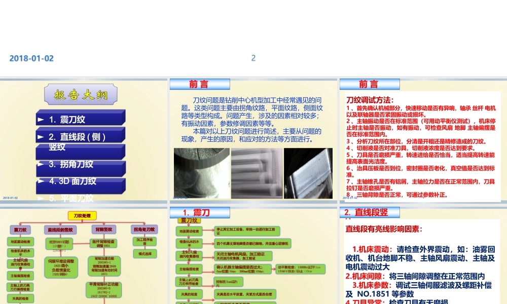 FANUC刀纹调试案例