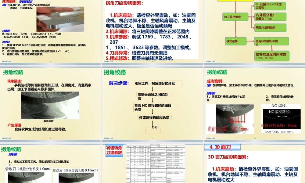 FANUC刀纹调试案例