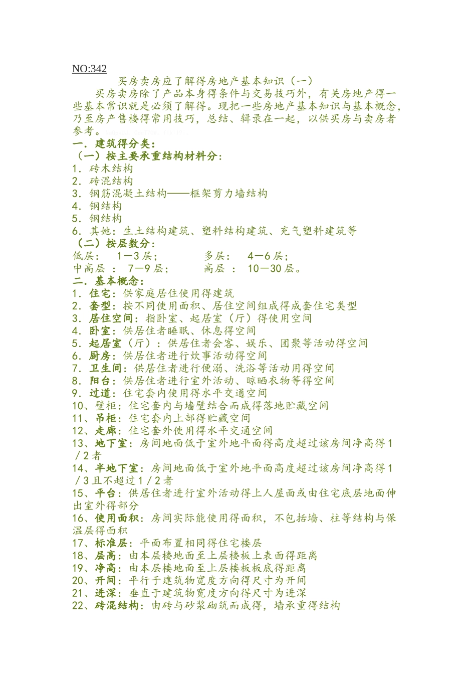 买房卖房应了解的房地产基本知识_第1页