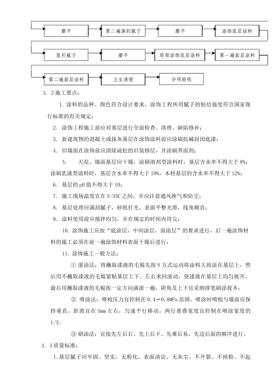 乳胶漆墙顶面工程施工工艺_第3页