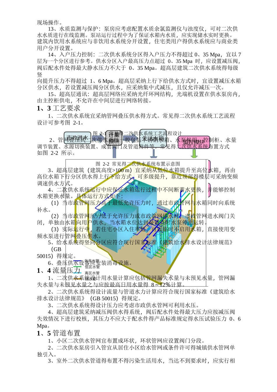 二次供水工程建设标准_第2页