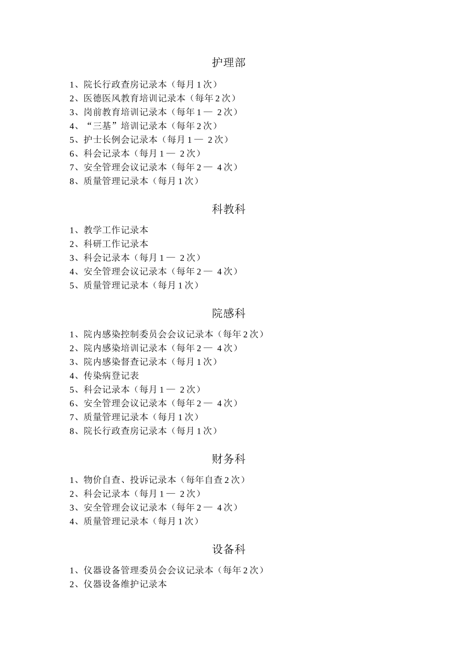 二级医院各科室记录本_第2页