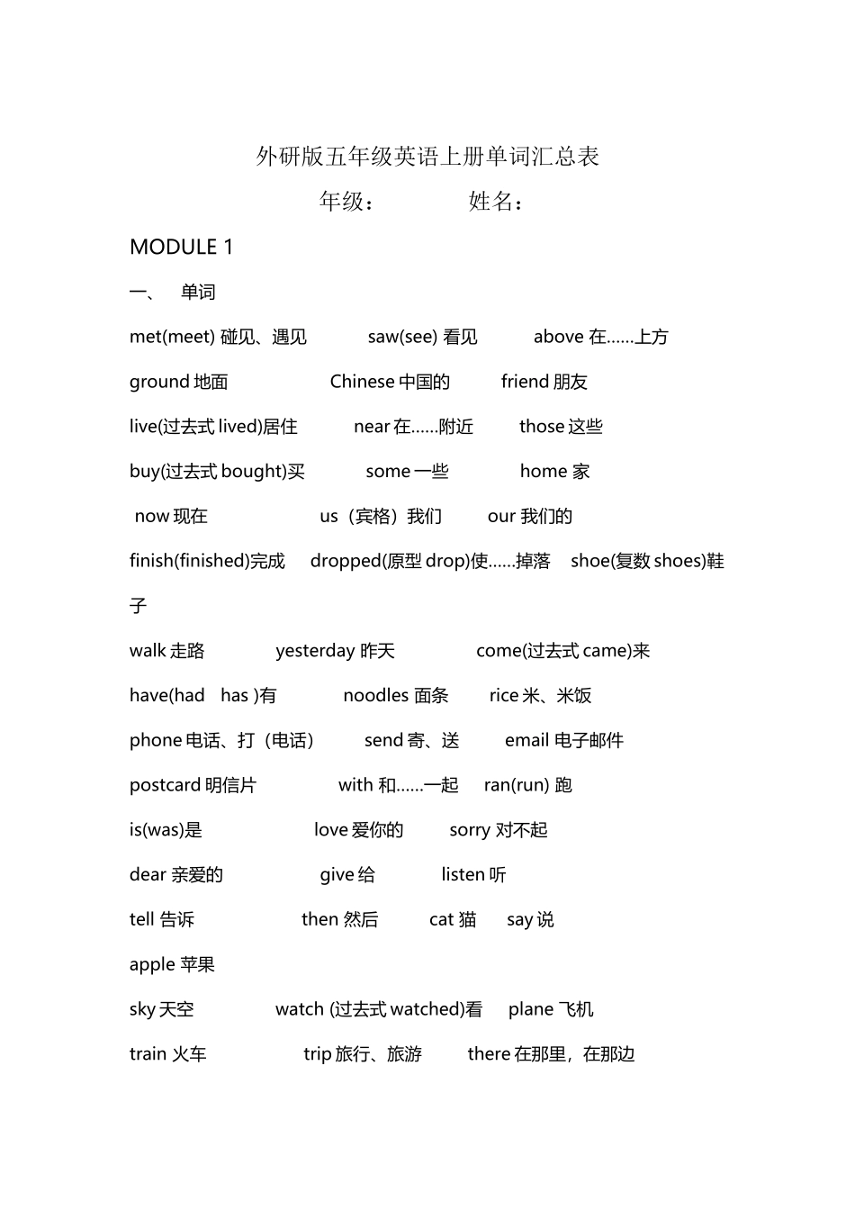 五年级英语单词_第2页