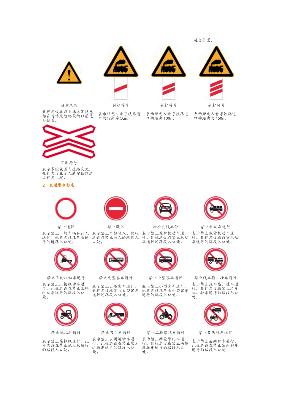 交通路标大全解释_第3页