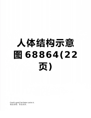 人体结构示意图68864