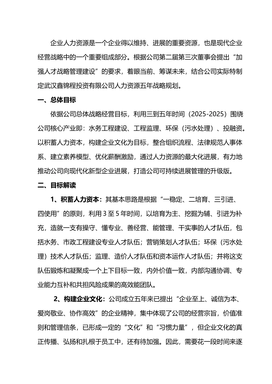 人力资源五年战略规划_第2页