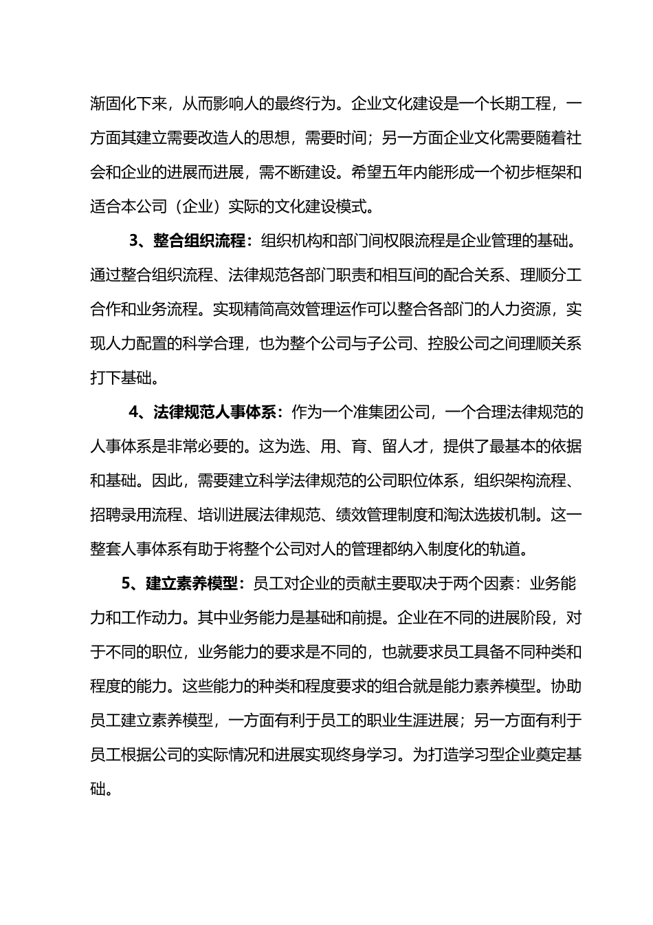 人力资源五年战略规划_第3页