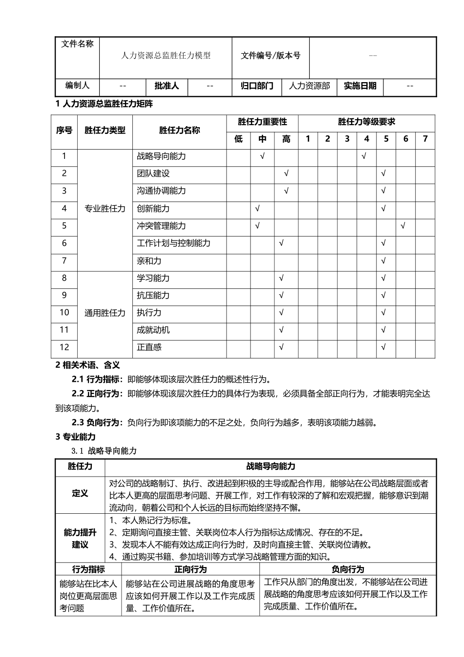 人力资源总监胜任力模型新_第2页