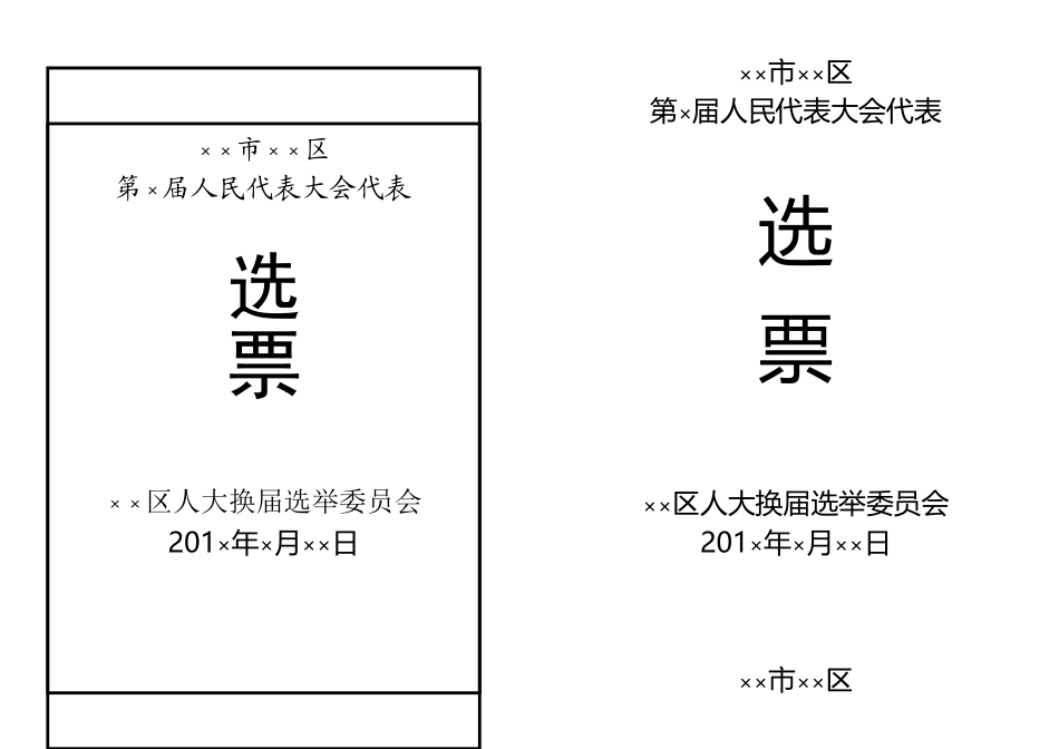 人大选举选票_第2页