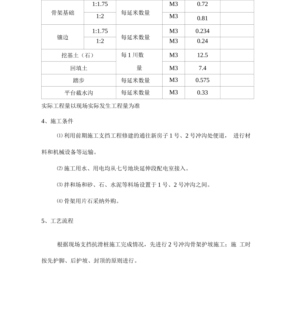 人字型截水骨架护坡施工方案_第3页