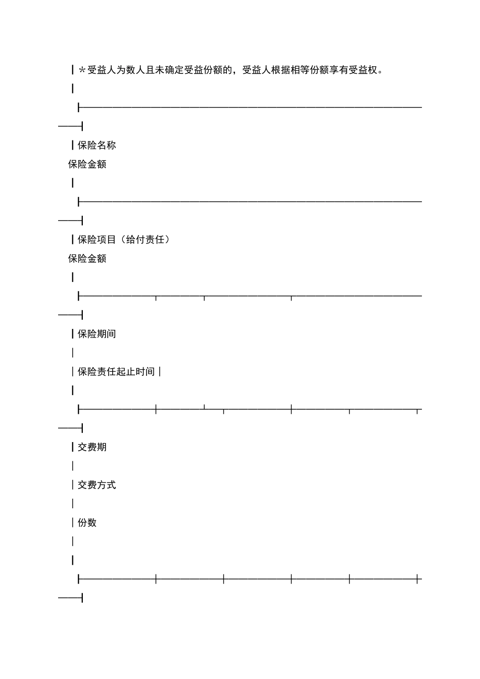 人寿保险合同保险单_第3页